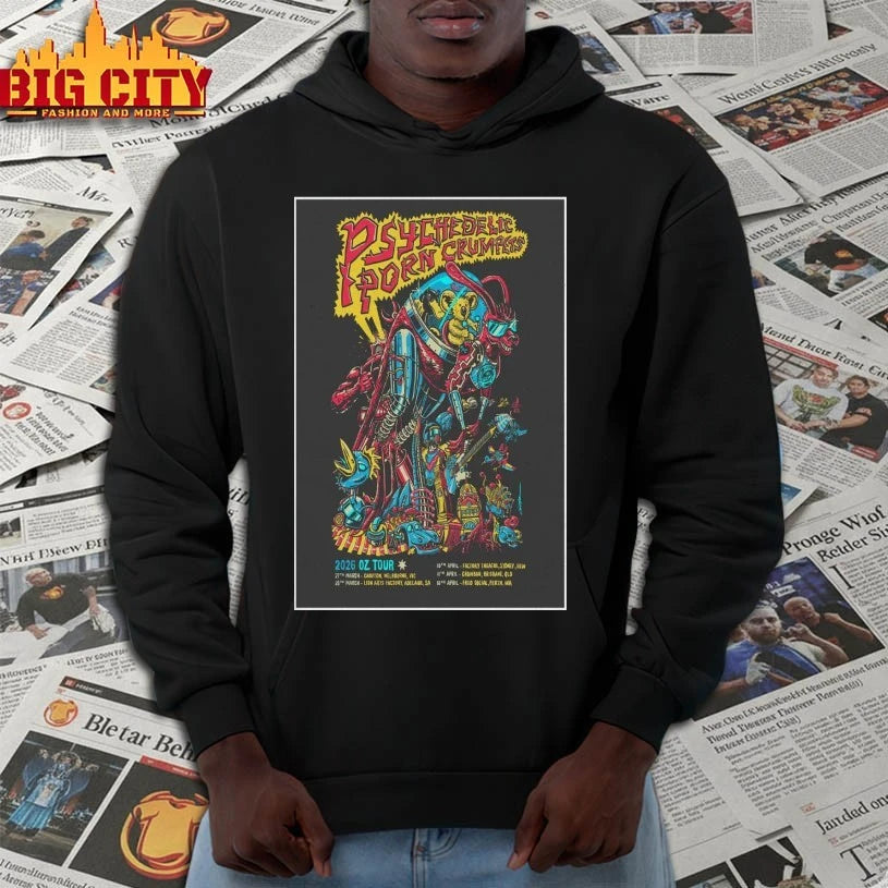 Psychedelic Porn Crumpets 2026 OZ New Tour Poster shirt