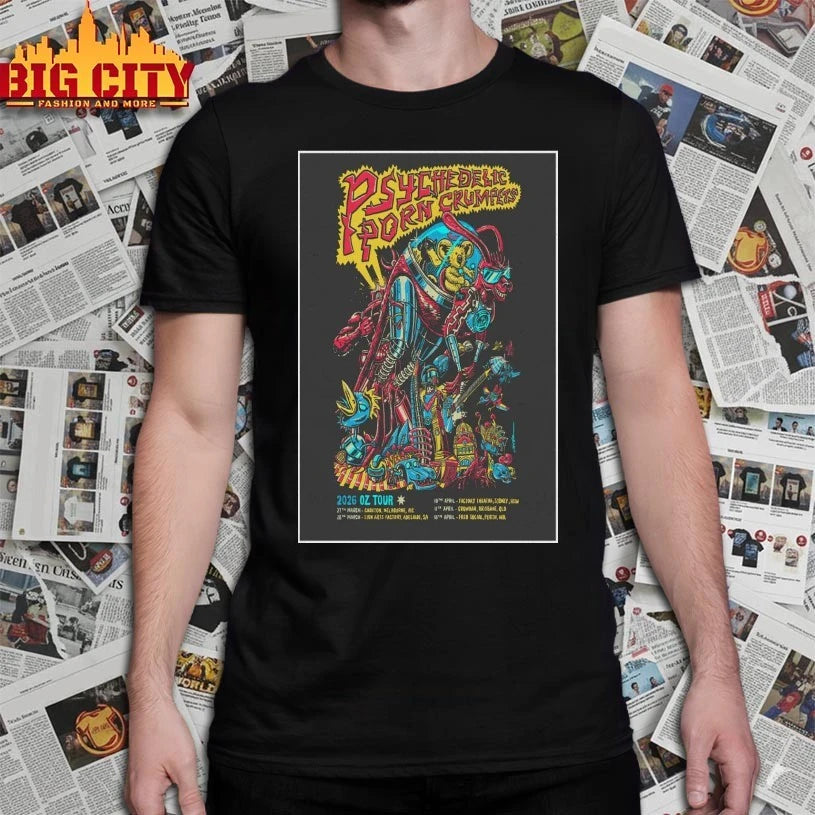 Psychedelic Porn Crumpets 2026 OZ New Tour Poster shirt
