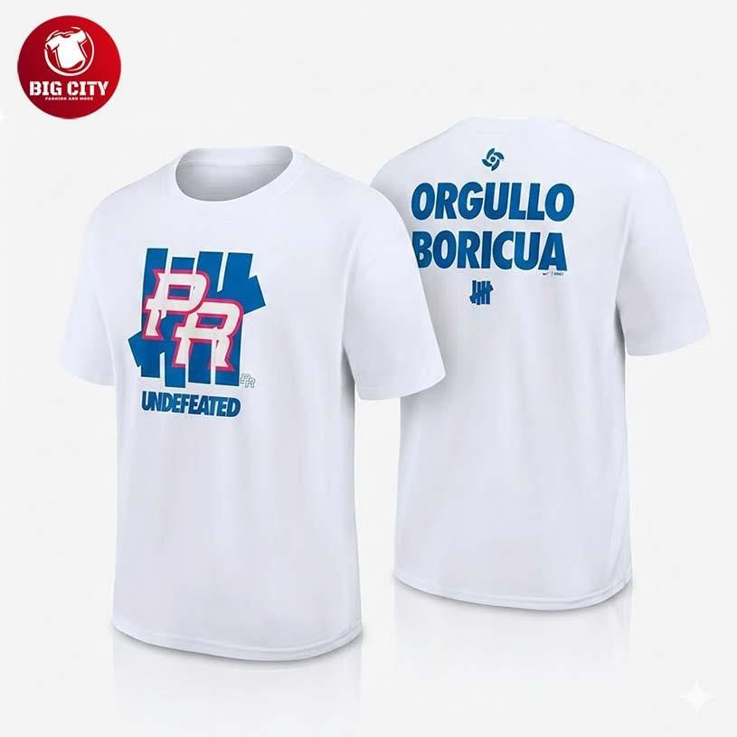 Puerto Rico Baseball Team 2026 World Baseball Complex Undefeated Two Sided Shirt