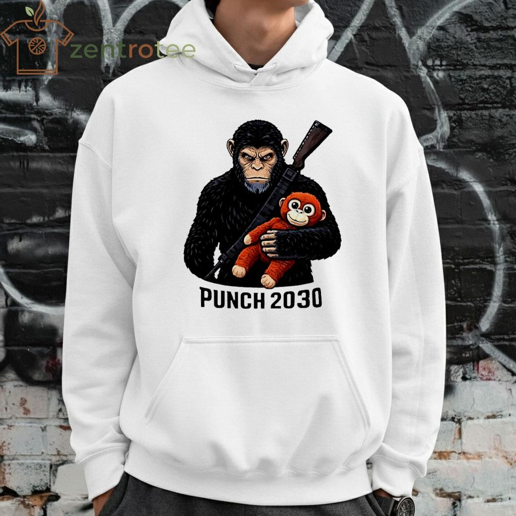 Punch 2030 Monkey and toy Planet of the Apes shirt