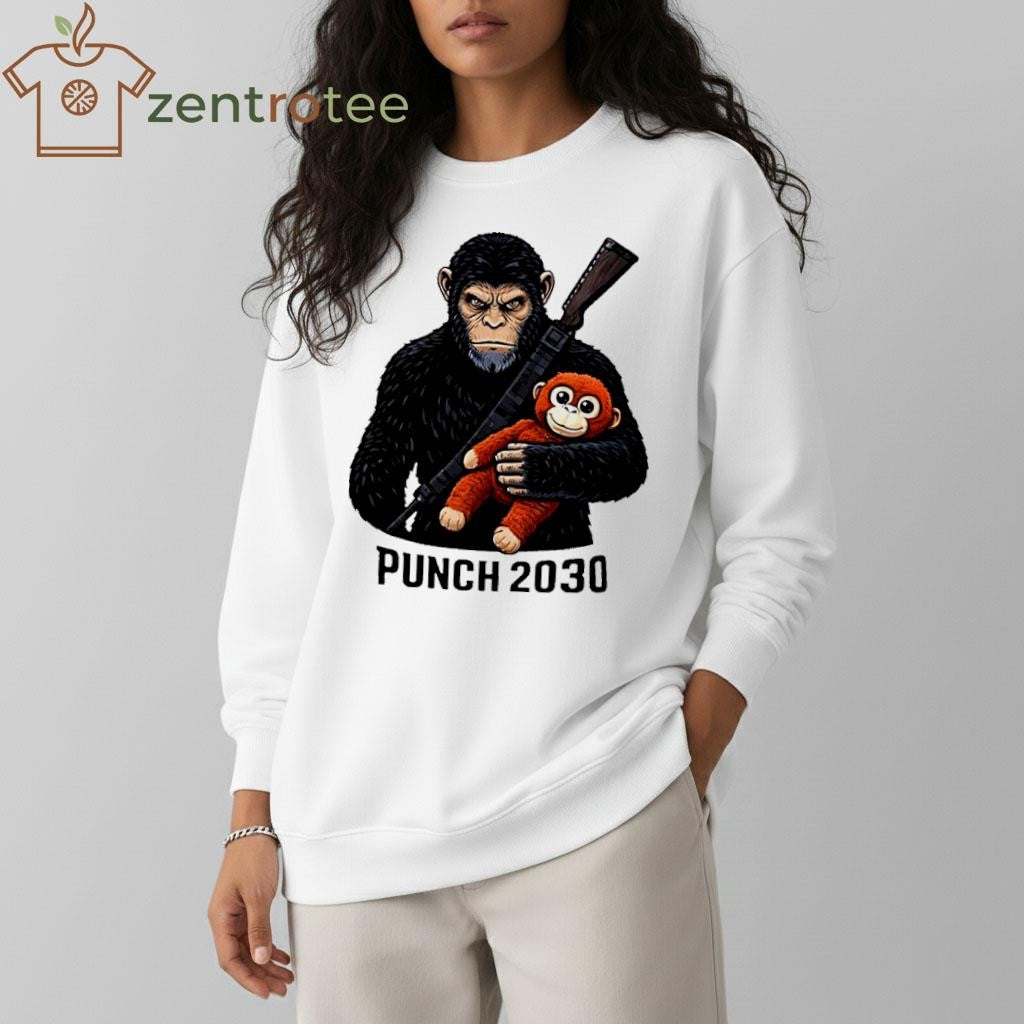 Punch 2030 Monkey and toy Planet of the Apes shirt