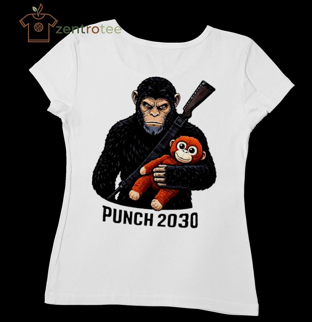 Punch 2030 Monkey and toy Planet of the Apes shirt