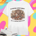 Punch Macaque Monkey My Emotional Support Monkey With His Emotional Support Stuffie 2026 Shirts