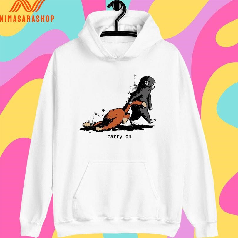 Punch Monkey Carry On Illustration Dark Cute Graphic 2026 Shirts
