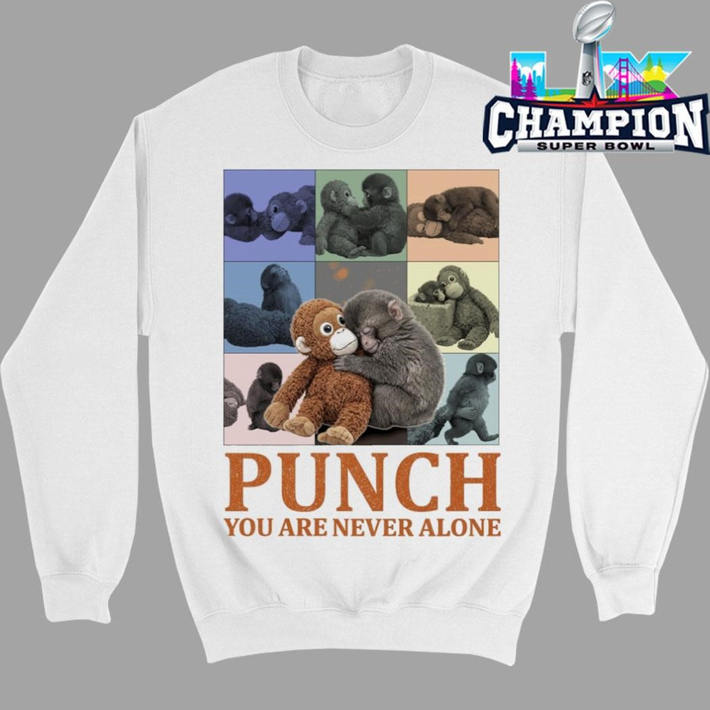 Punch Monkey You Never Alone Shirt