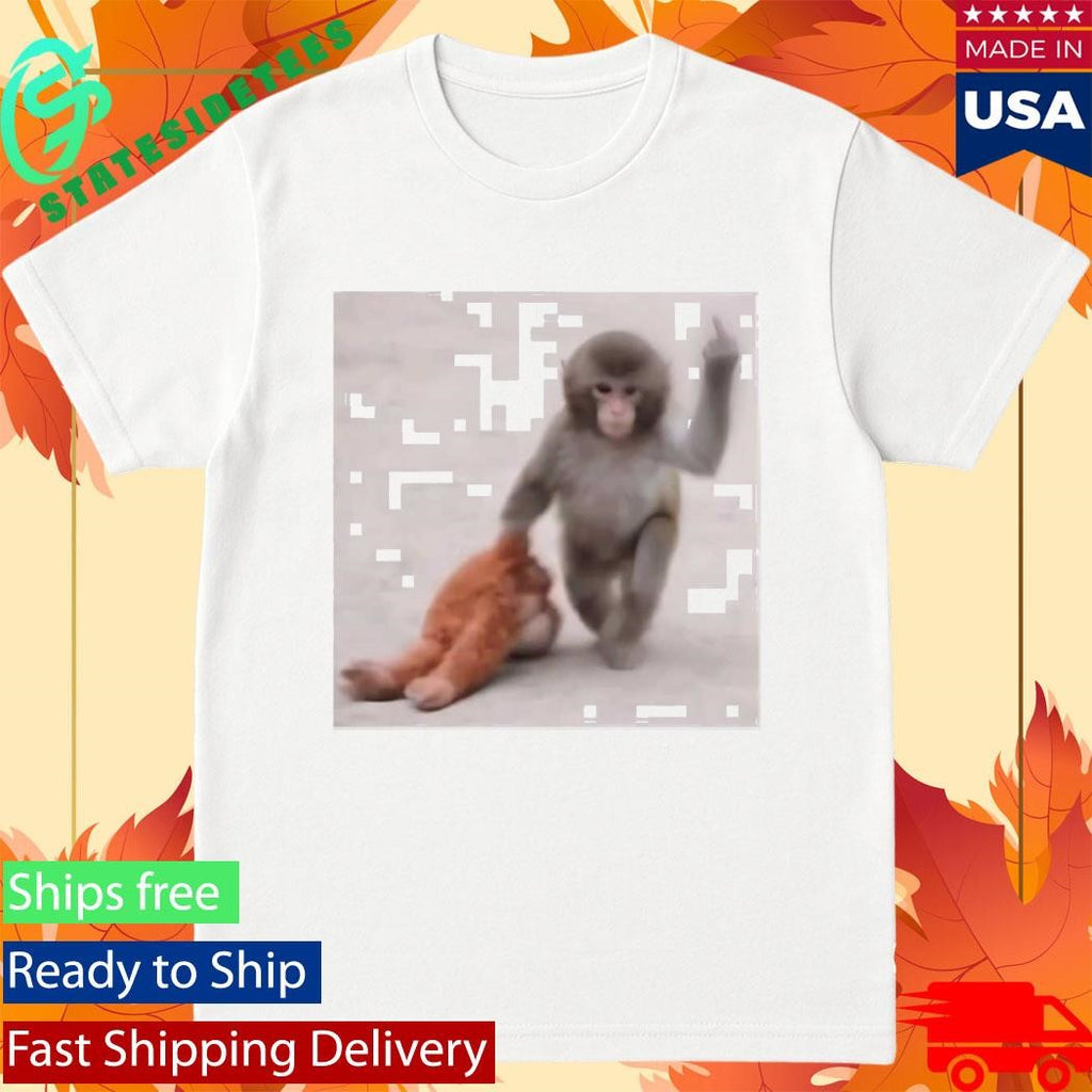 Punch The Monkey Middle Finger Shirt