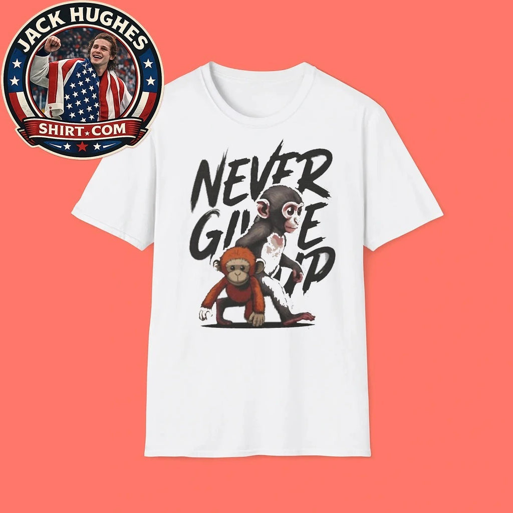 Punch The Monkey Never Give Up Shirt