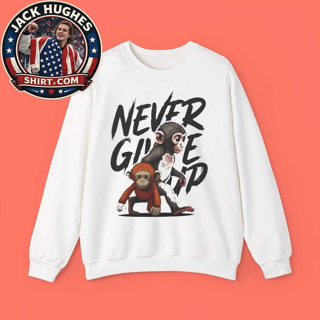 Punch The Monkey Never Give Up Shirt