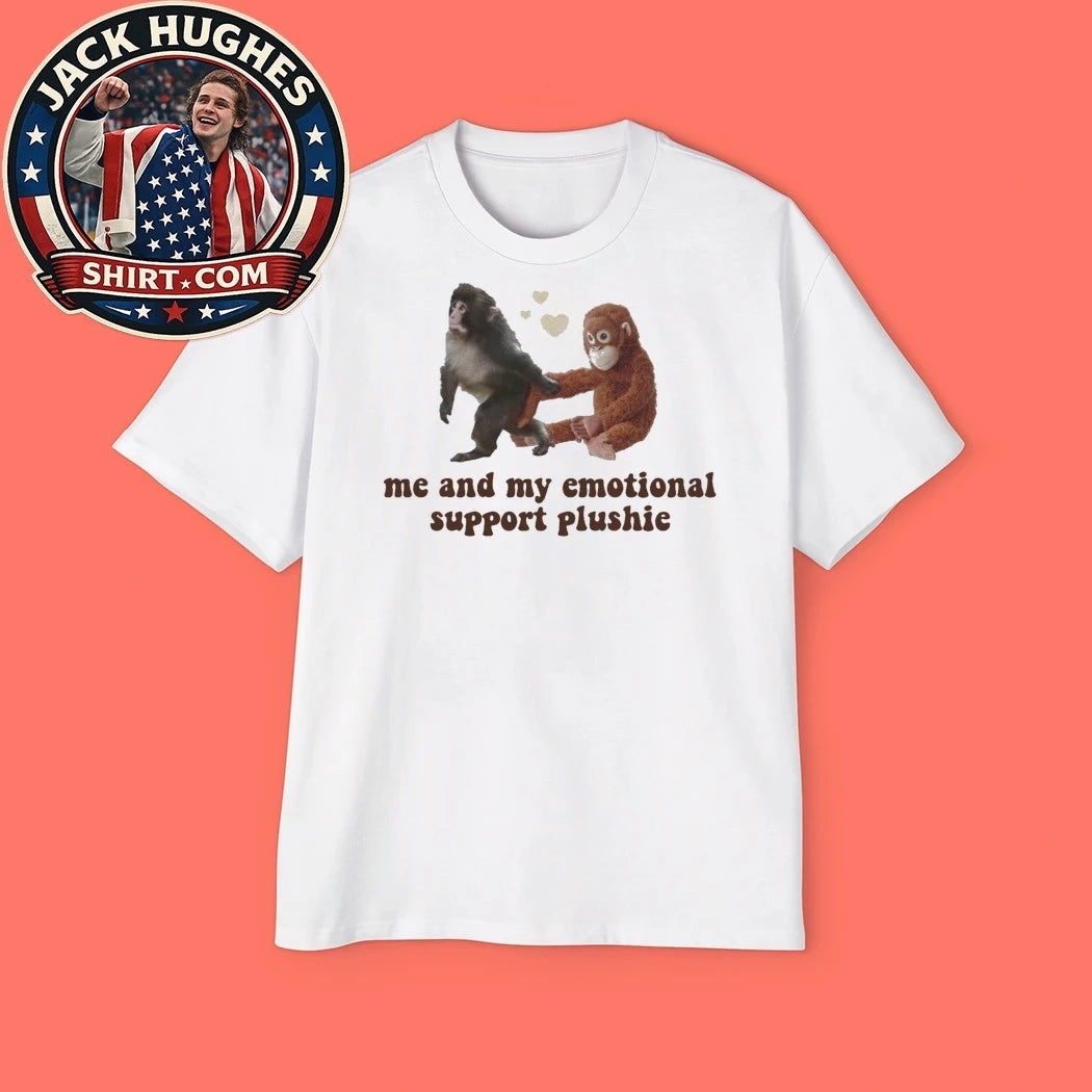 Punch The Monkey Plushie Me And My Emotional Support Plushie T-shirt
