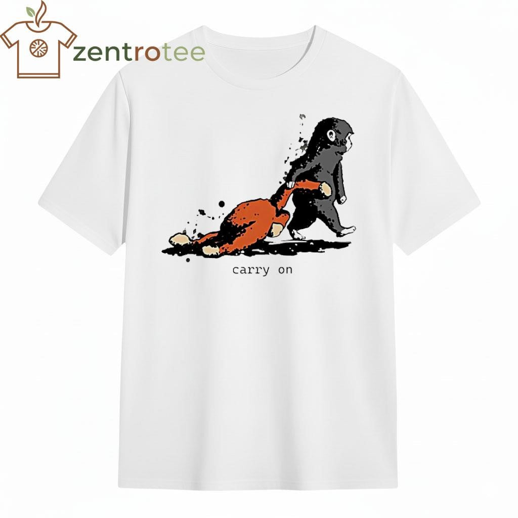 Punch The Monkey with toy carry on shirt