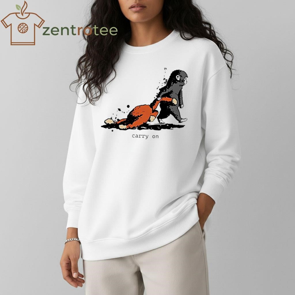 Punch The Monkey with toy carry on shirt