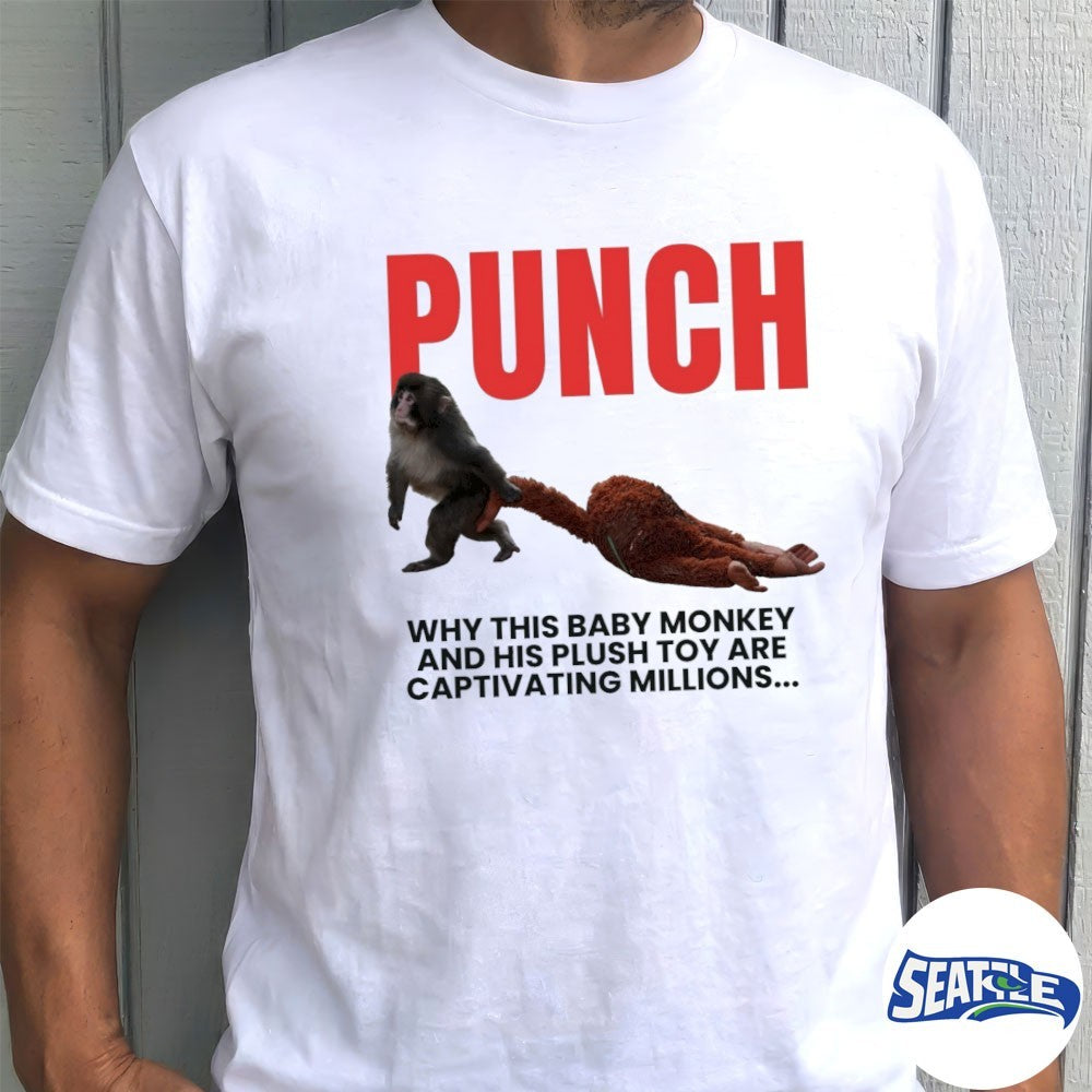 Punch Why This Baby Monkey And His Plush Του Are Captivating Millions shirt