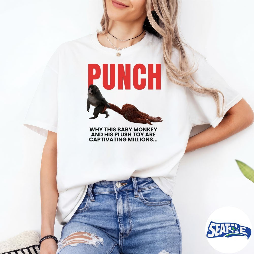 Punch Why This Baby Monkey And His Plush Του Are Captivating Millions shirt