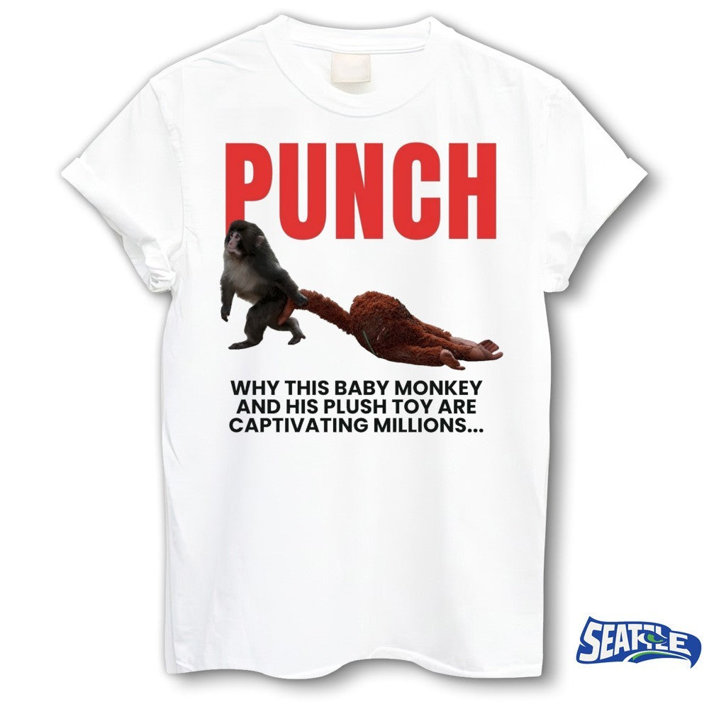 Punch Why This Baby Monkey And His Plush Του Are Captivating Millions shirt