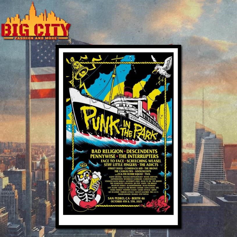 Punk In The Park San Pedro CA October 4-5 2025 Poster Shirt