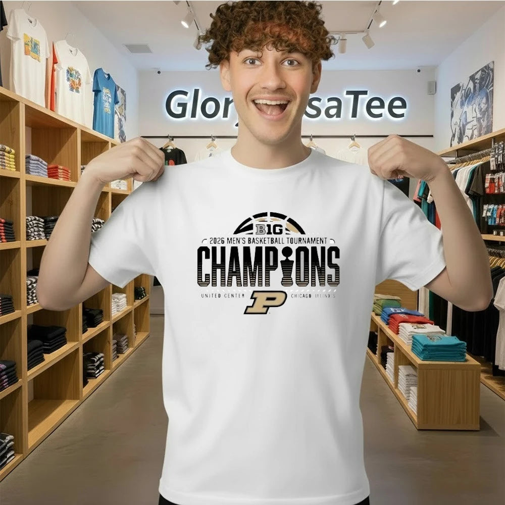 Purdue Boilermakers 2026 Big Ten Men’s Basketball Tournament Champions T-Shirt