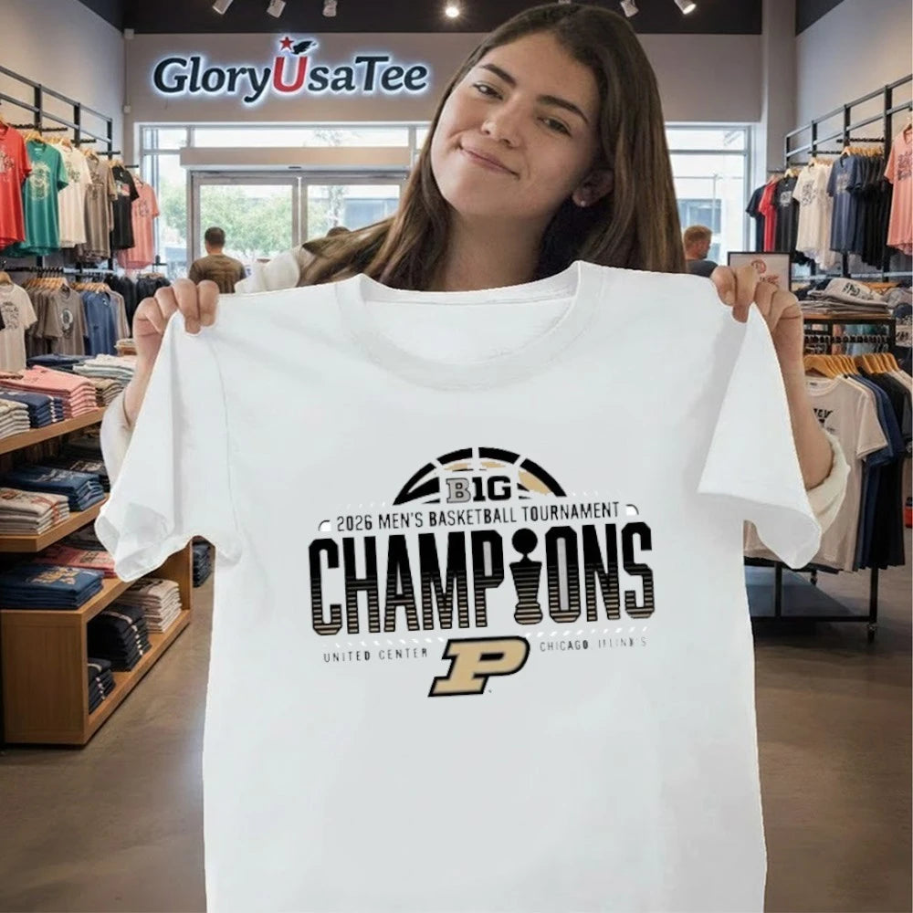 Purdue Boilermakers 2026 Big Ten Men’s Basketball Tournament Champions T-Shirt