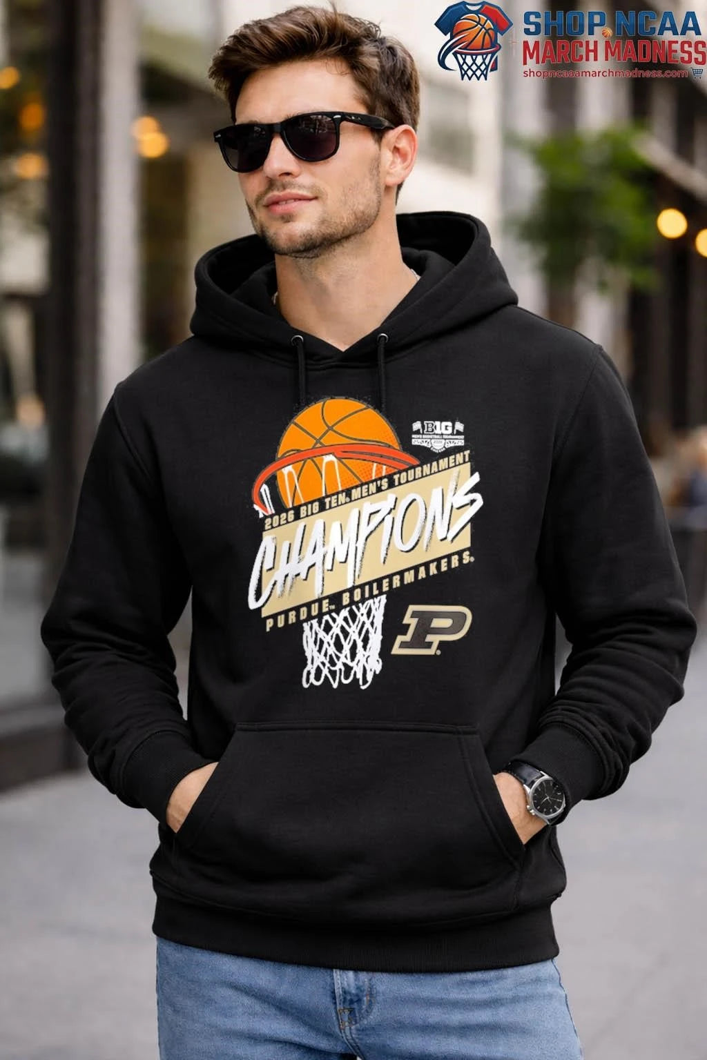 Purdue Boilermakers 2026 Big Ten Men’s Basketball Tournament Champions T-Shirt