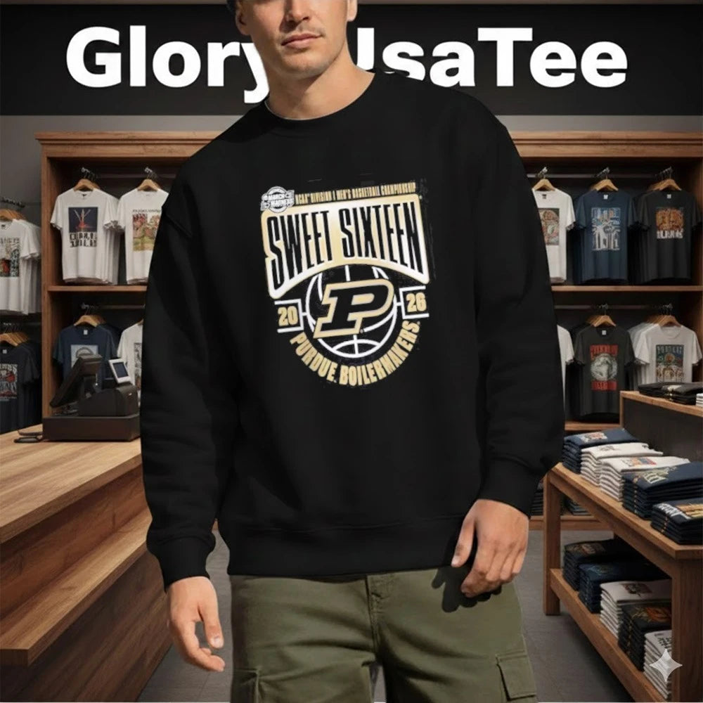 Purdue Boilermakers 2026 NCAA Men’s Basketball Tournament March Madness Sweet 16 T-Shirt