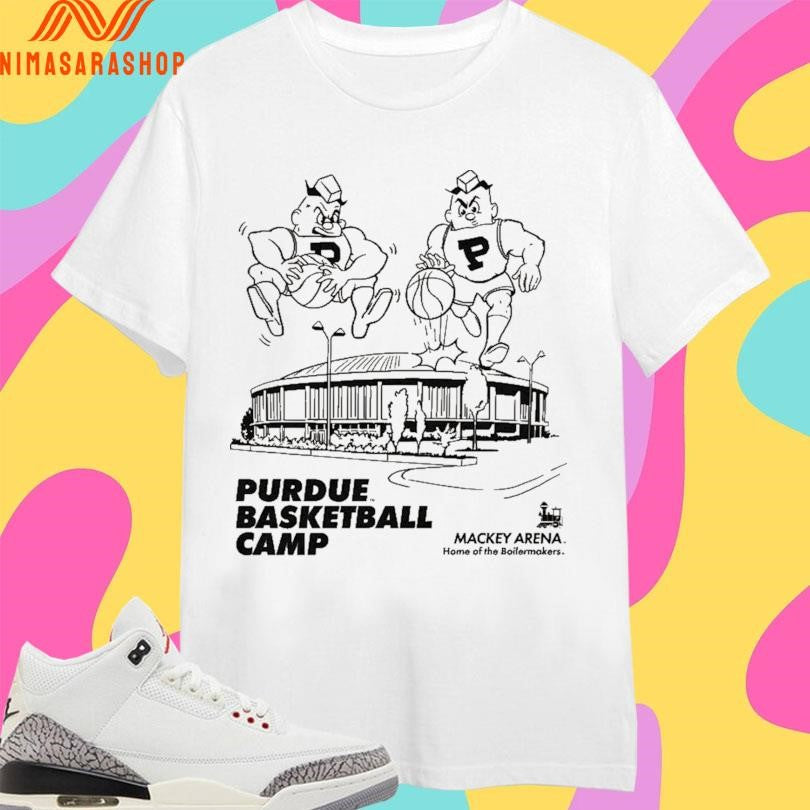 Purdue Boilermakers Basketball Camp Mackey Arena Home Of The Boilermakers Vintage Shirts