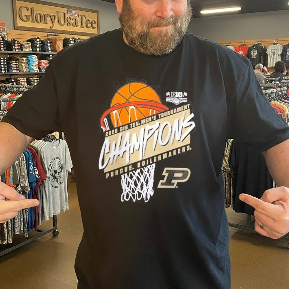 Purdue Boilermakers Big Ten Men’s Basketball 2026 Tournament Champions T-Shirt