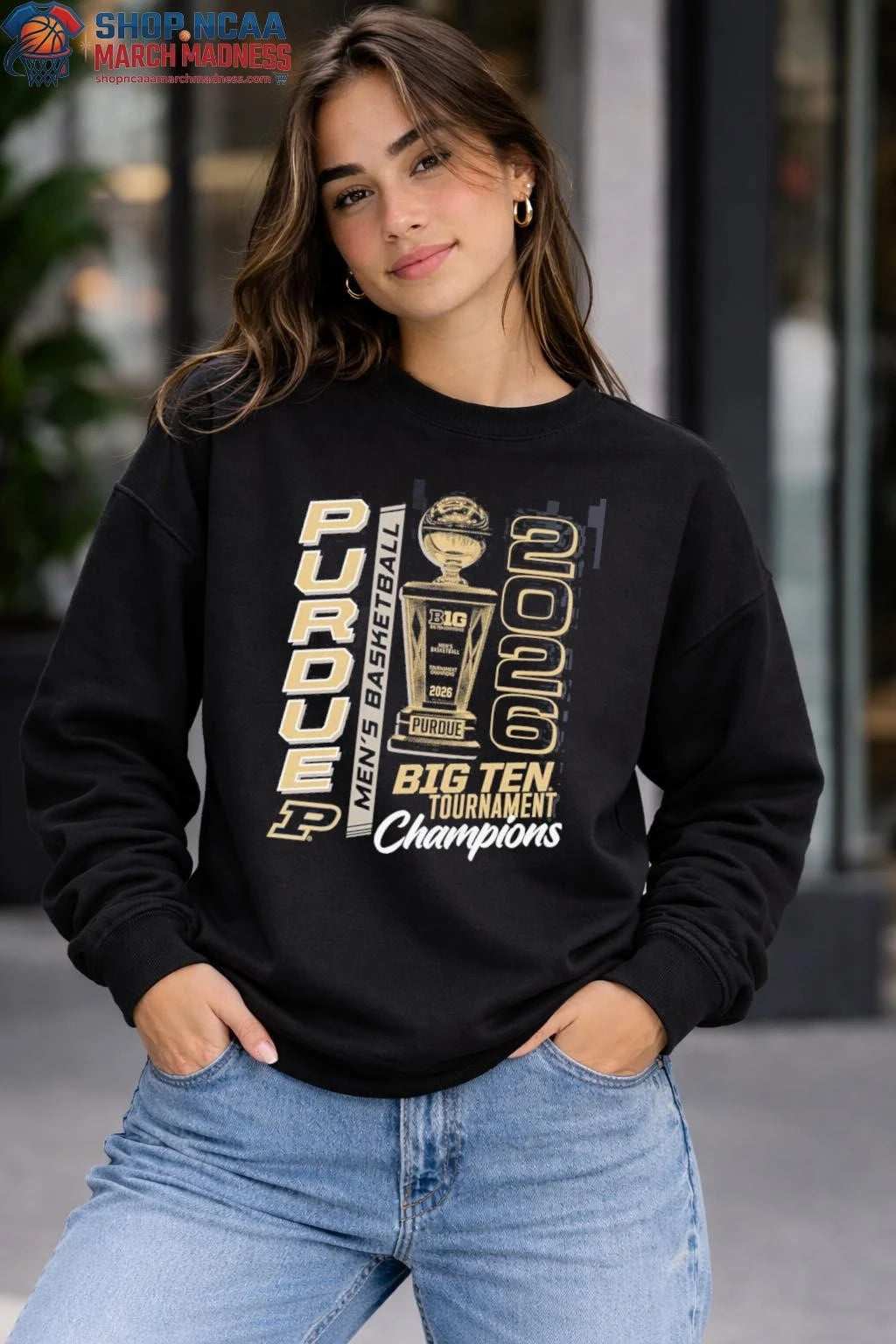 Purdue Boilermakers Big Ten Tournament Champions Trophy 2026 T-Shirt