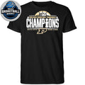 Purdue Boilermakers Black Blue 84 2026 Big Ten Men’s Basketball Tournament Champions Logo T-Shirt