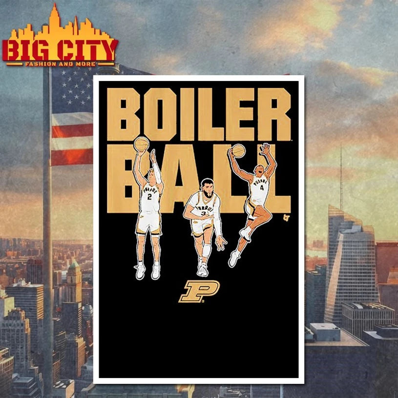 Purdue Boilermakers Braden Smith, Fletcher Loyer, &amp; Trey Kaufman-Renn Boiler Ball shirt
