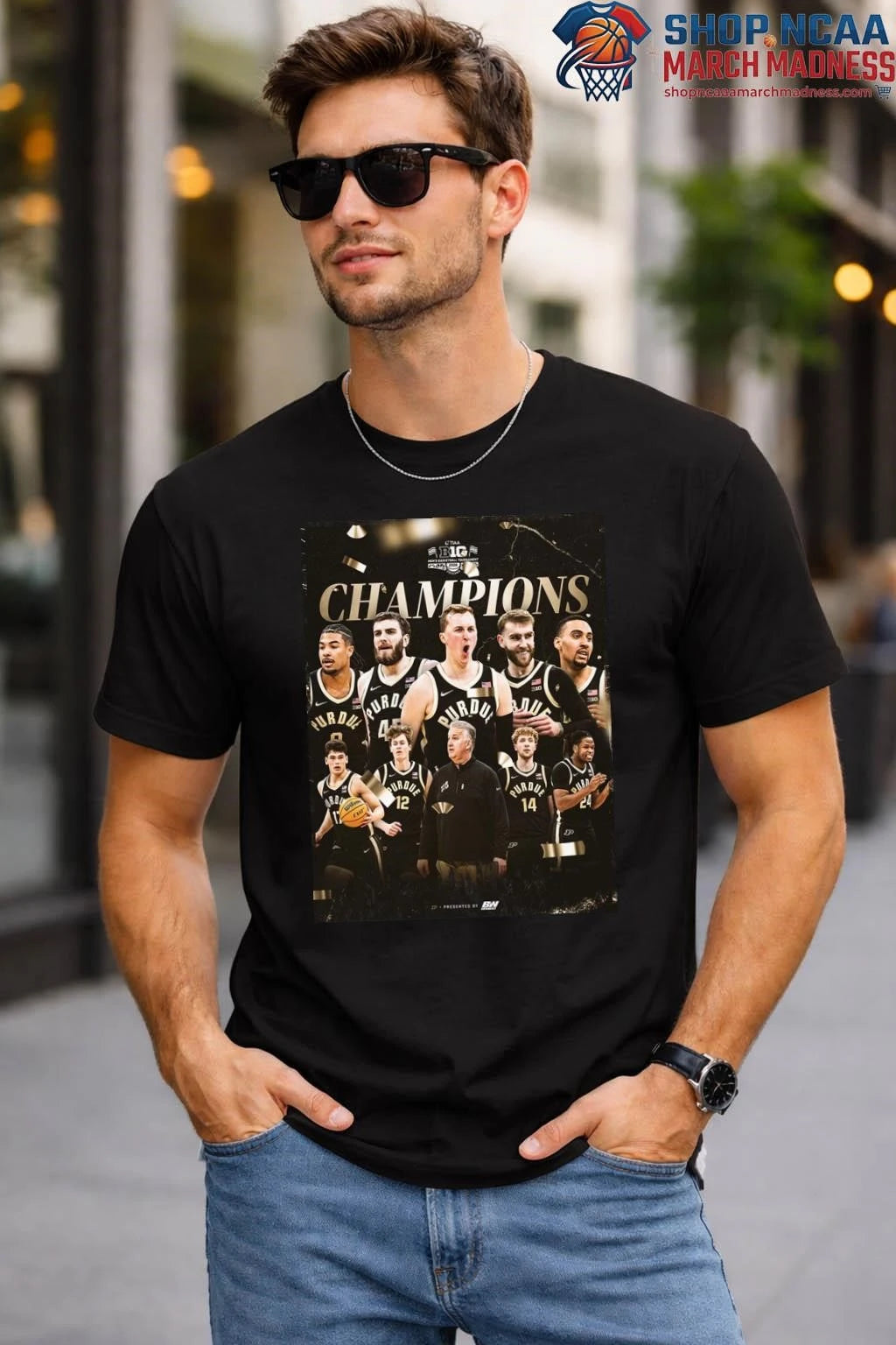 Purdue Boilermakers Men’s Basketball 2026 Big Ten Tournament Champions T-Shirt