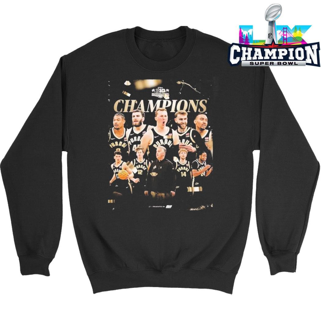Purdue Boilermakers Men’s Basketball 2026 Big Ten Tournament Champions Shirt