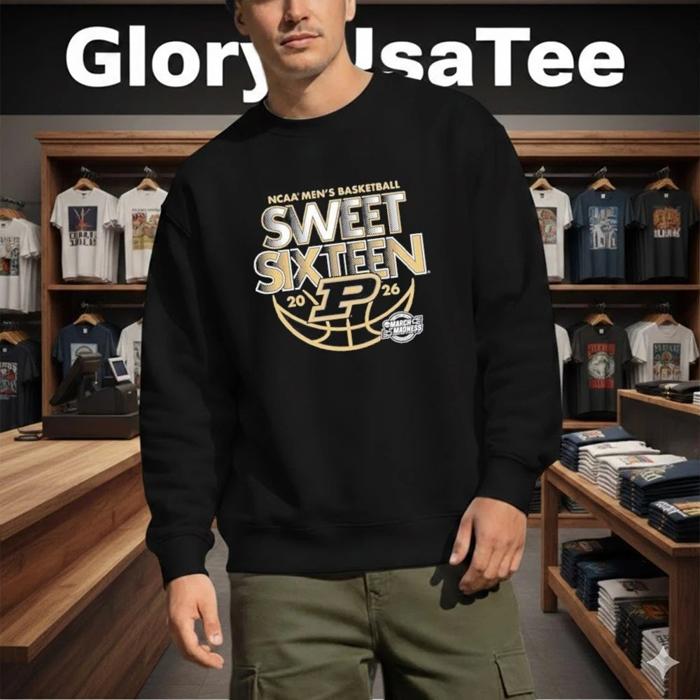 Purdue Boilermakers Men’s Basketball 2026 NCAA March Madness Sweet 16 T-Shirt