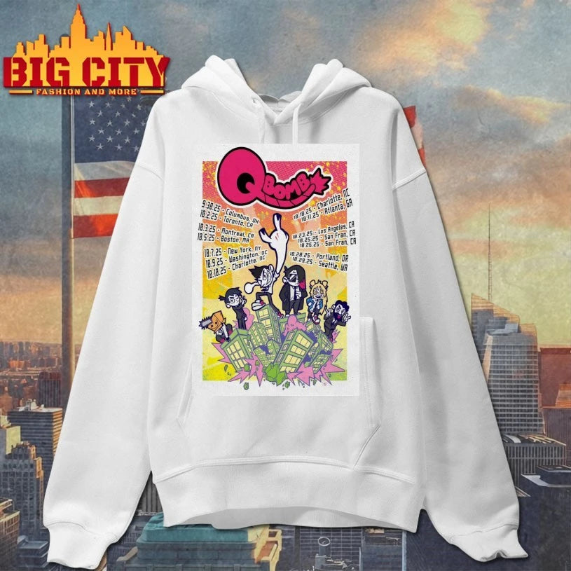Qbomb Band Sep + Oct 2025 Tour Poster shirt