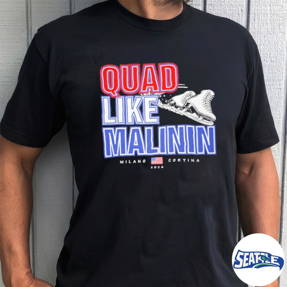 Quad Like Ilia Malinin Milano Cortina 2026 Olympic Winter shirt