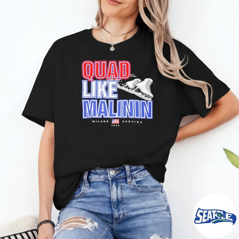 Quad Like Ilia Malinin Milano Cortina 2026 Olympic Winter shirt