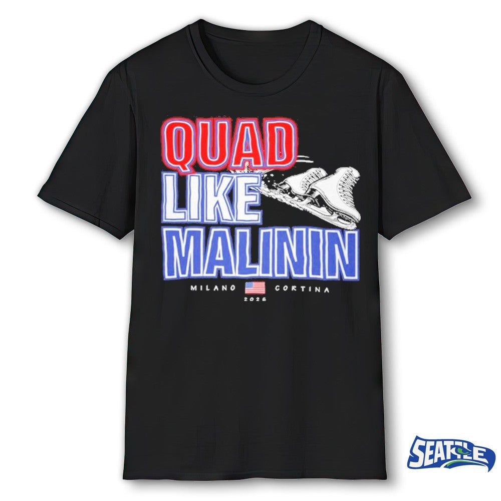 Quad Like Ilia Malinin Milano Cortina 2026 Olympic Winter shirt