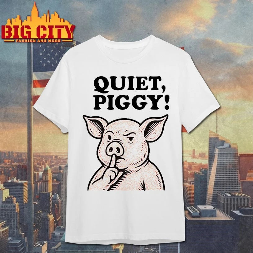Quiet Piggy Dancing Pig Kicking Crown shirt