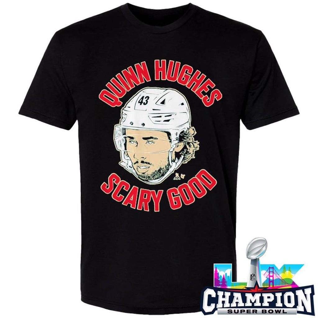 Quinn Hughes Ghost Eyes Scary Good Shirt