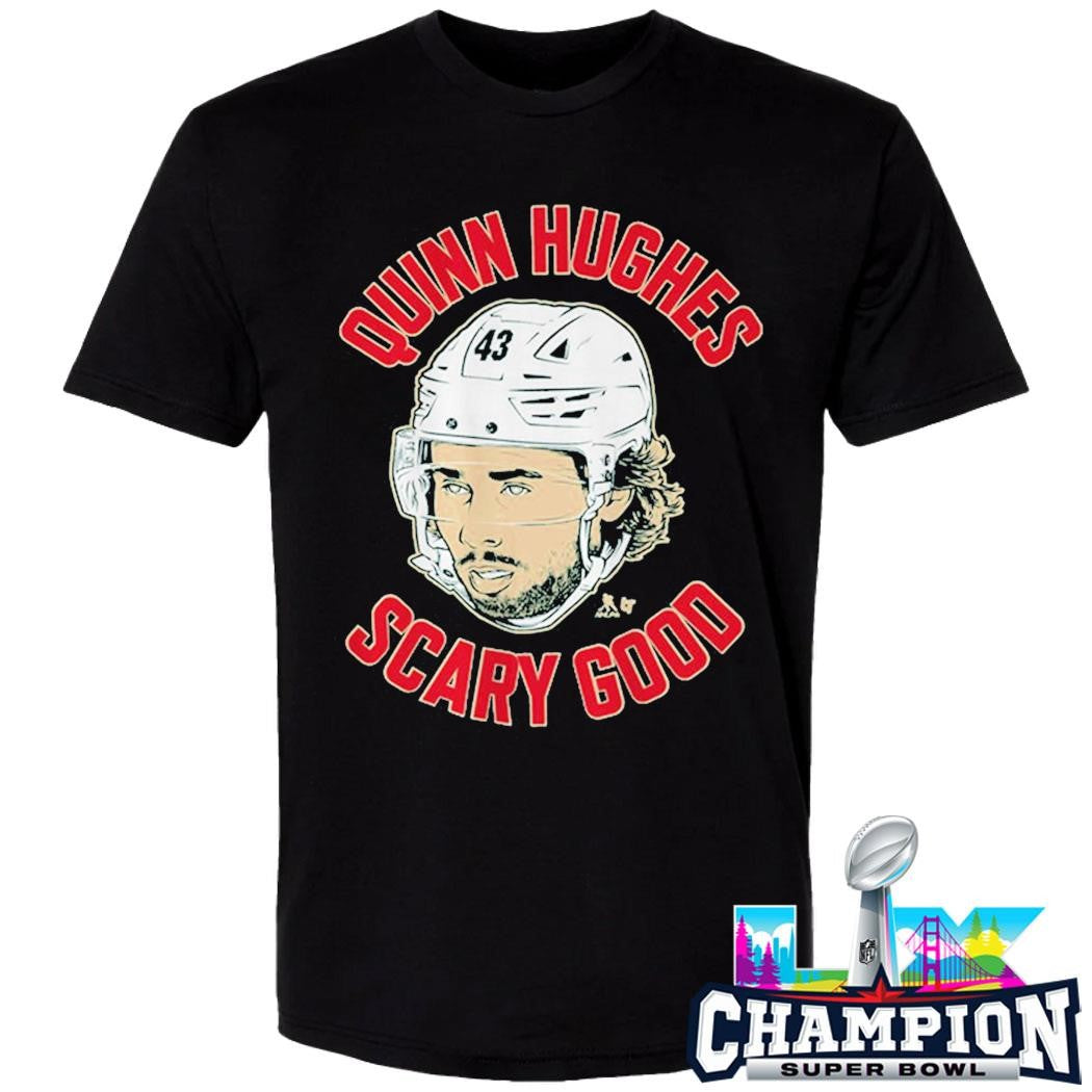 Quinn Hughes Ghost Eyes Scary Good Shirt