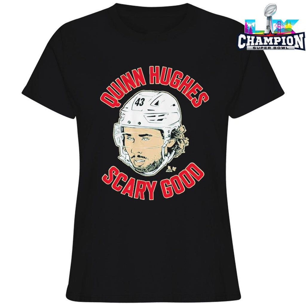Quinn Hughes Ghost Eyes Scary Good Shirt