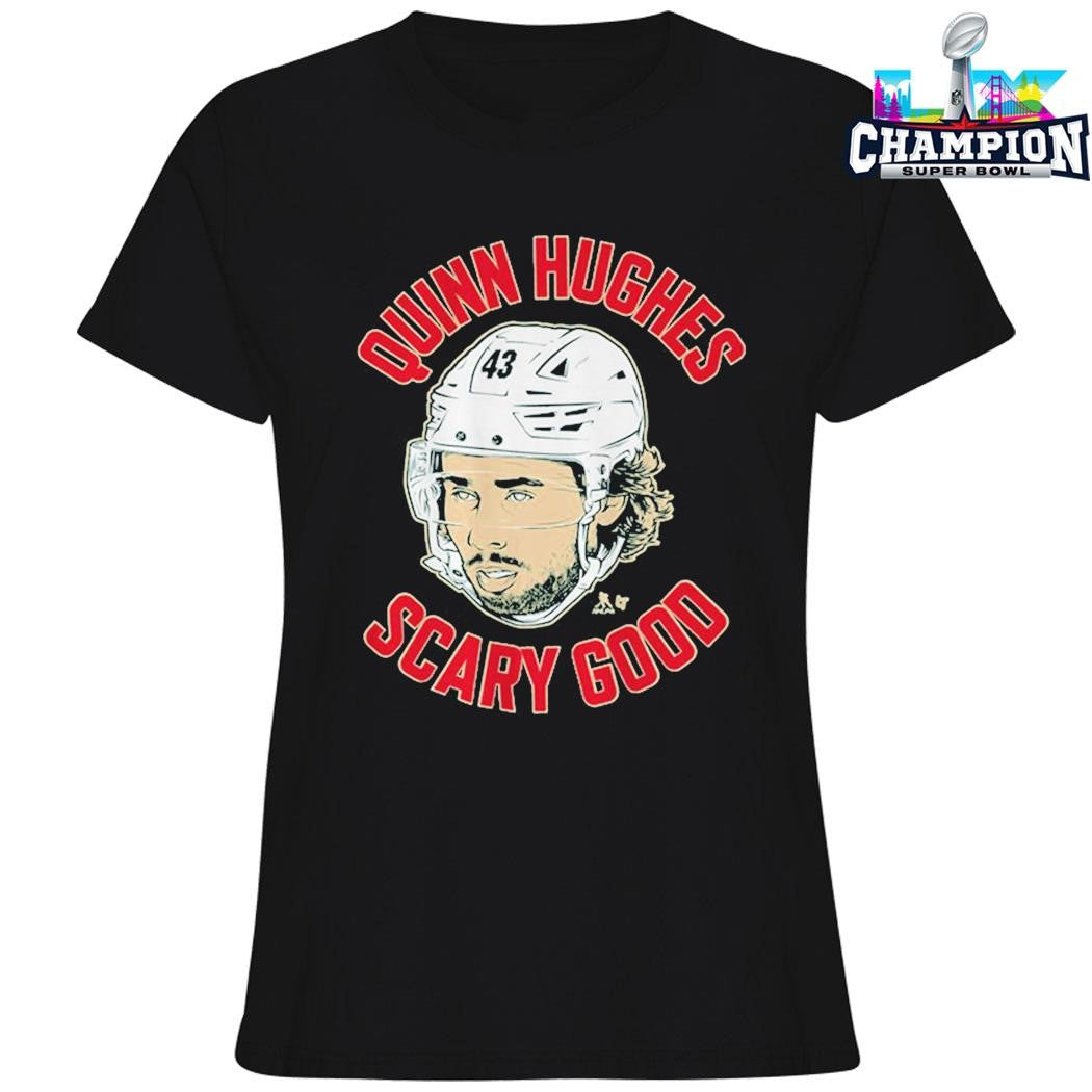 Quinn Hughes Ghost Eyes Scary Good Shirt