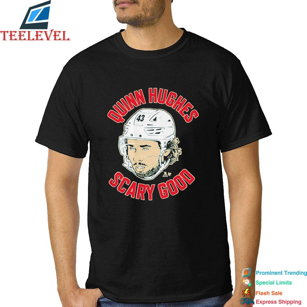 Quinn Hughes Scary Good Ghost Eyes Minnesota Wild T-Shirts