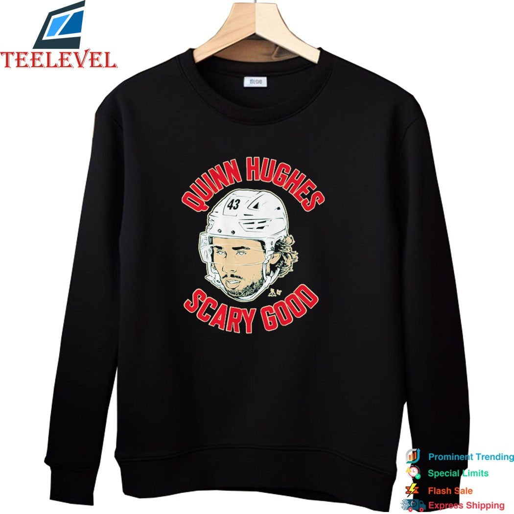 Quinn Hughes Scary Good Ghost Eyes Minnesota Wild T-Shirts