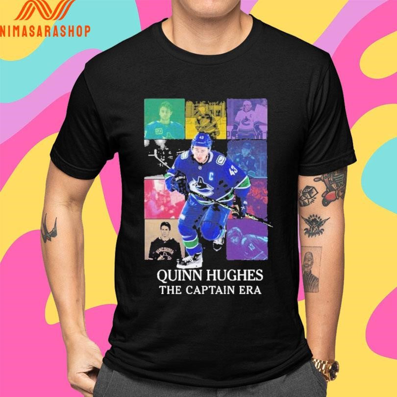 Quinn Hughes The Captain Era USA Shirts