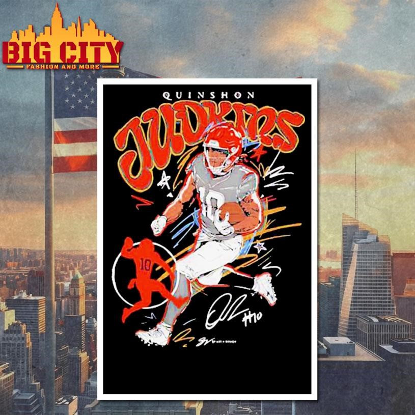Quinshon Judkins Cleveland Browns Scribble Signature  Shirt