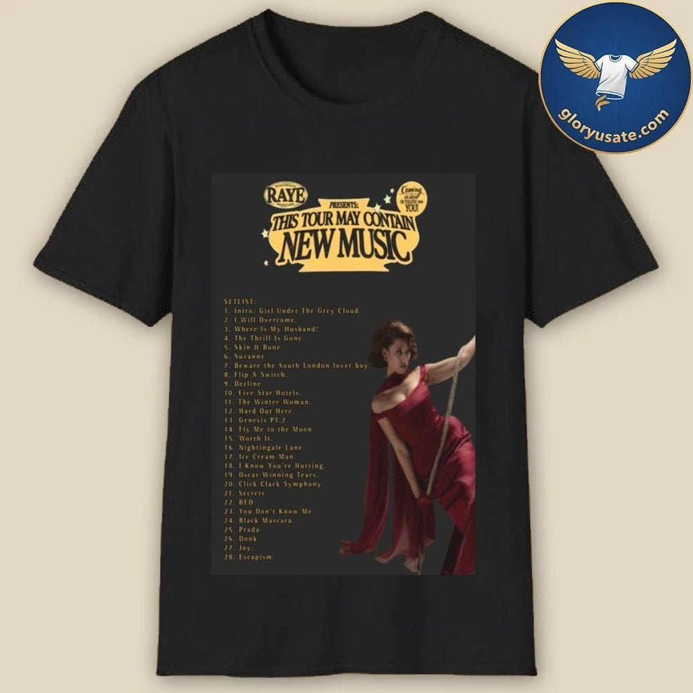 RAYE Infos Tour 2026 Poster Dates Shirt