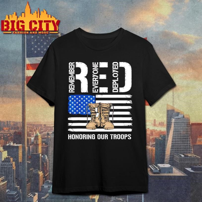 RED Honoring Our Troops Shirt