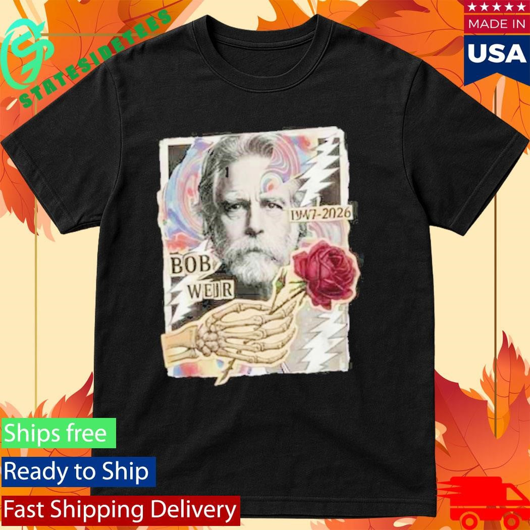 RIP Bob Weir 1947-2026 Grateful Dead Tribute Legend Memorial Rest In Peace T-Shirt
