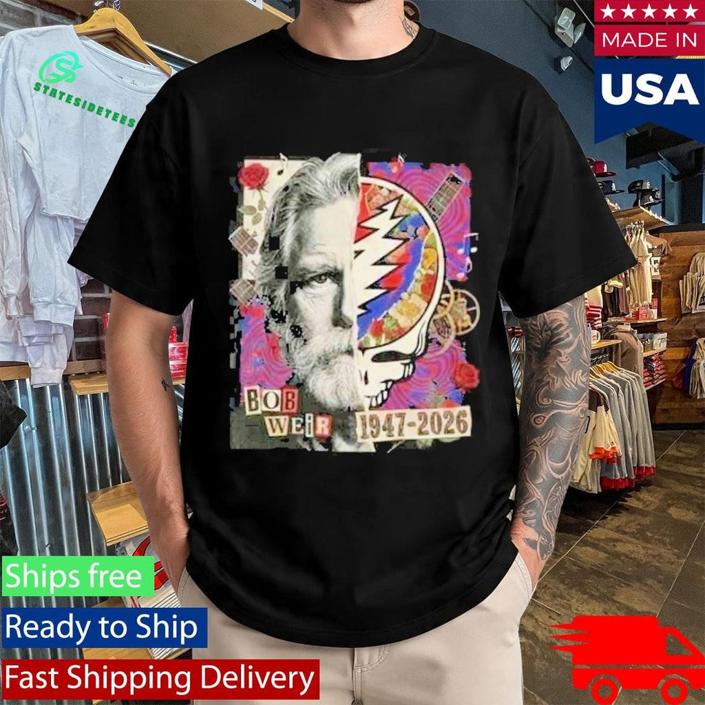 RIP Bob Weir 1947-2026 Grateful Dead Tribute Legend Memorial T-Shirt