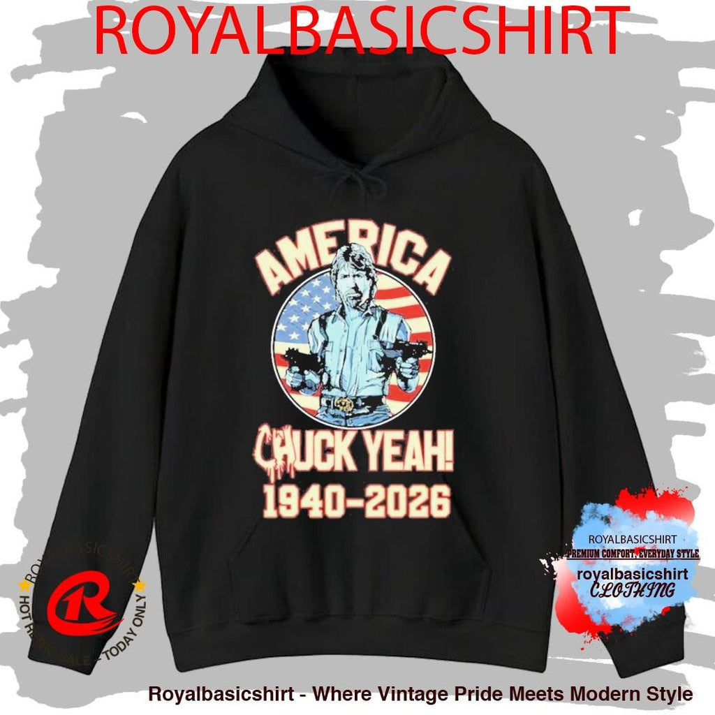 RIP Chuck Norris Death 1940 2026 America Chuck Yeah T-Shirt