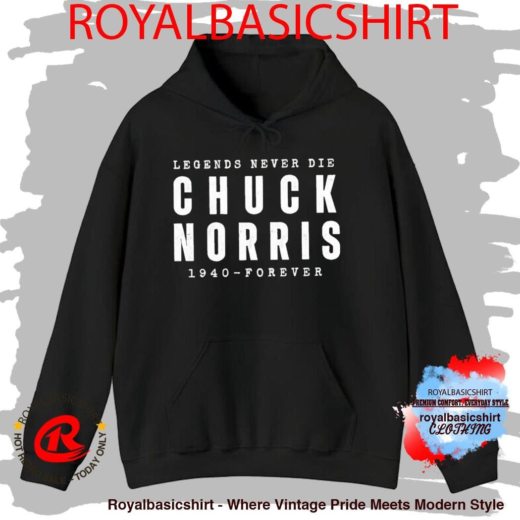 RIP Chuck Norris Death 1940 2026 Legend Never Die T-Shirt